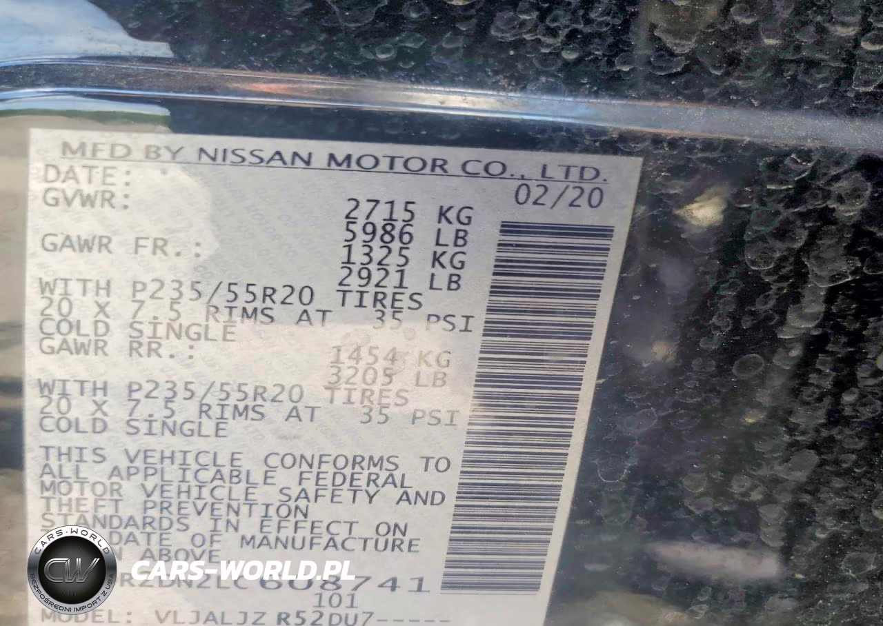 2020 Nissan Pathfinder Platinum VIN:5N1DR2DN2LC608741 - 12