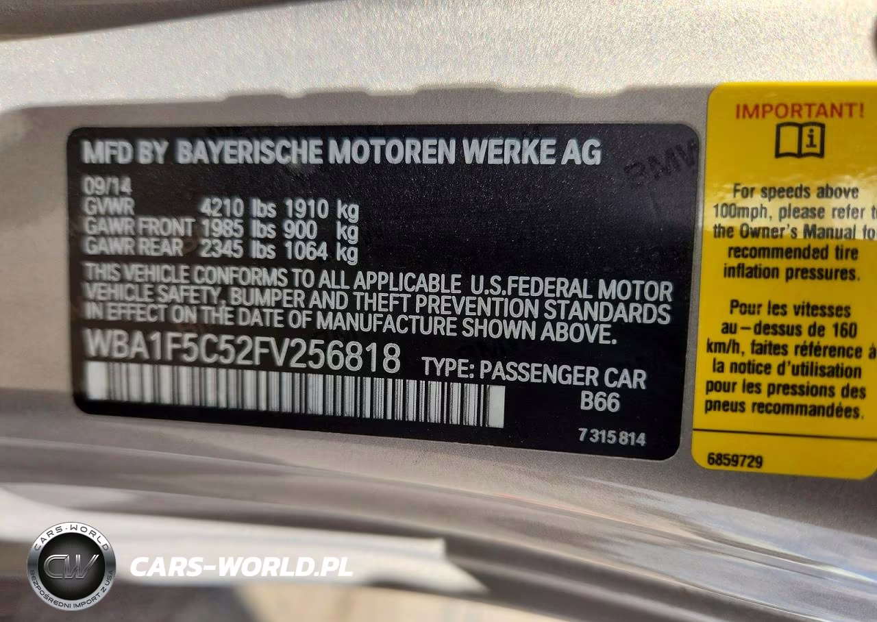 2015 BMW 228 I VIN:WBA1F5C52FV256818 - 12