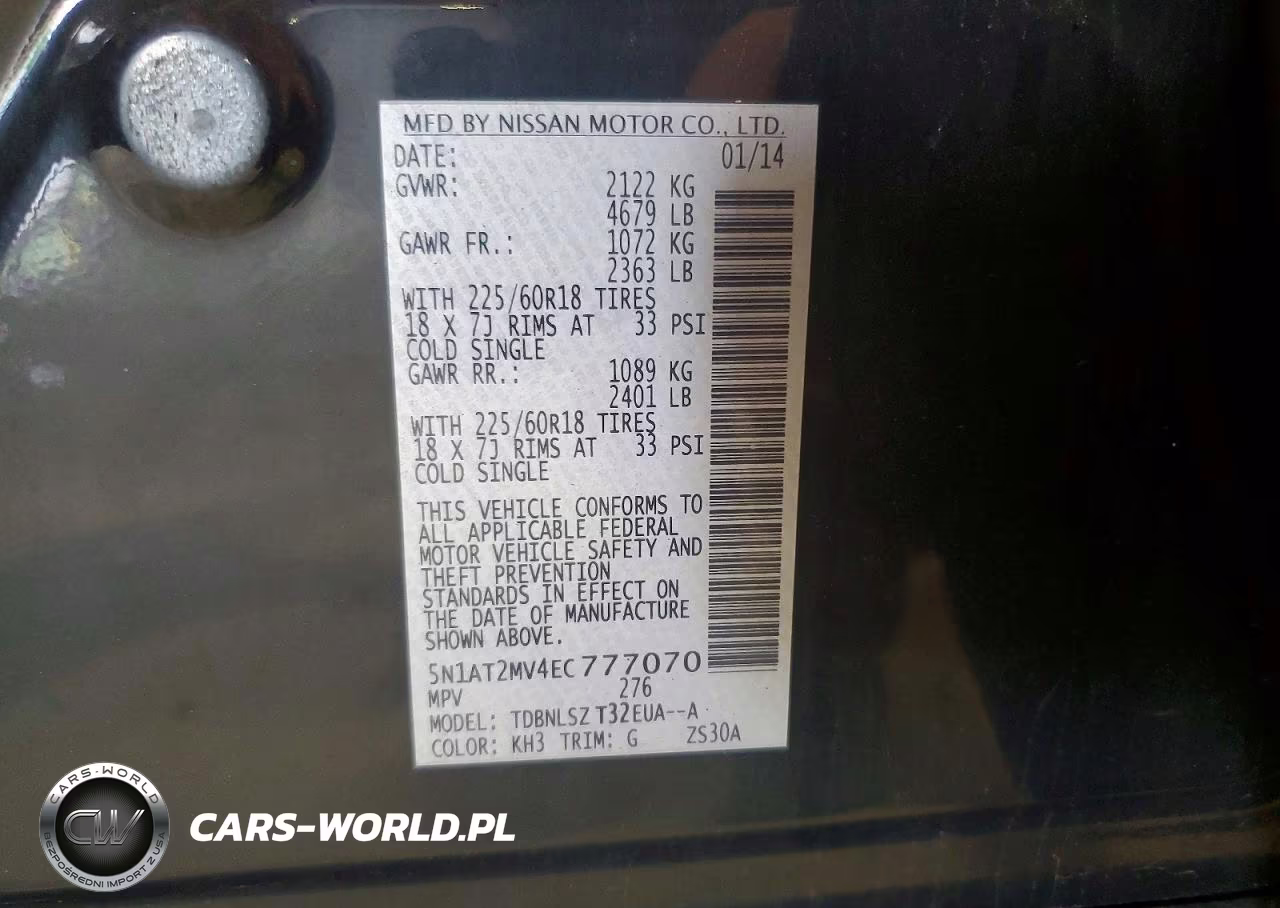 2014 Nissan Rogue Sl VIN:5N1AT2MV4EC777070 - 13