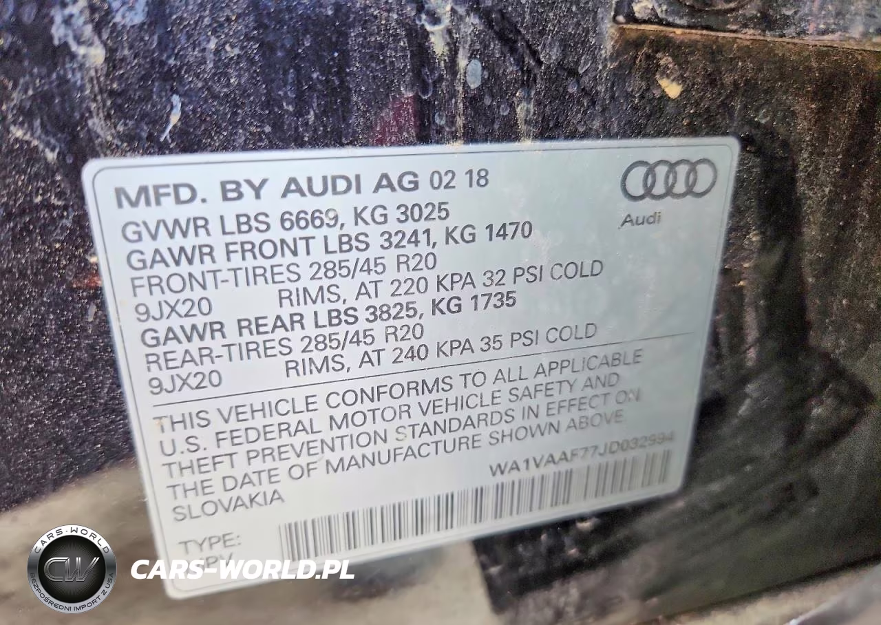 2018 Audi Q7 Prestige VIN:WA1VAAF77JD032994 - 12