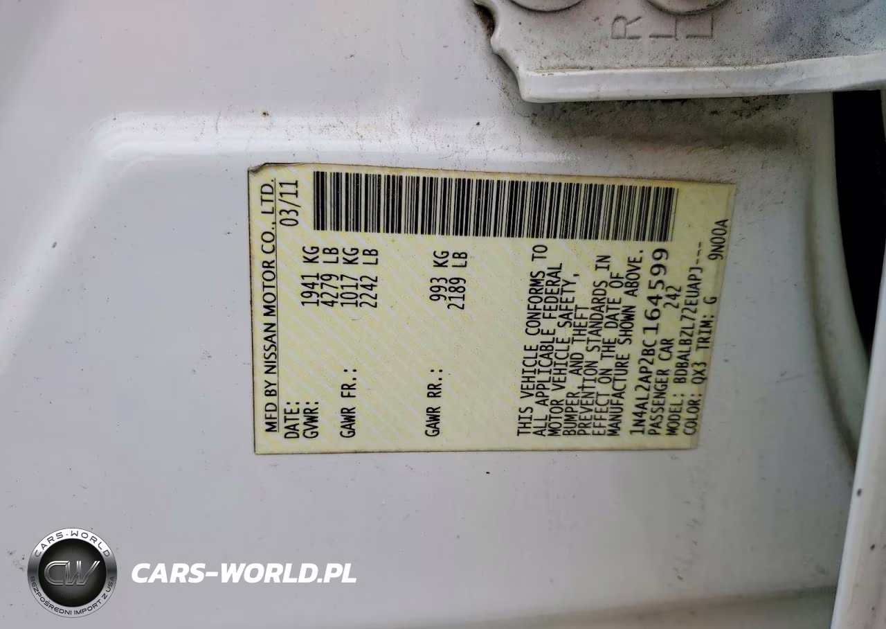 2011 Nissan Altima 2.5 VIN:1N4AL2AP2BC164599 - 13