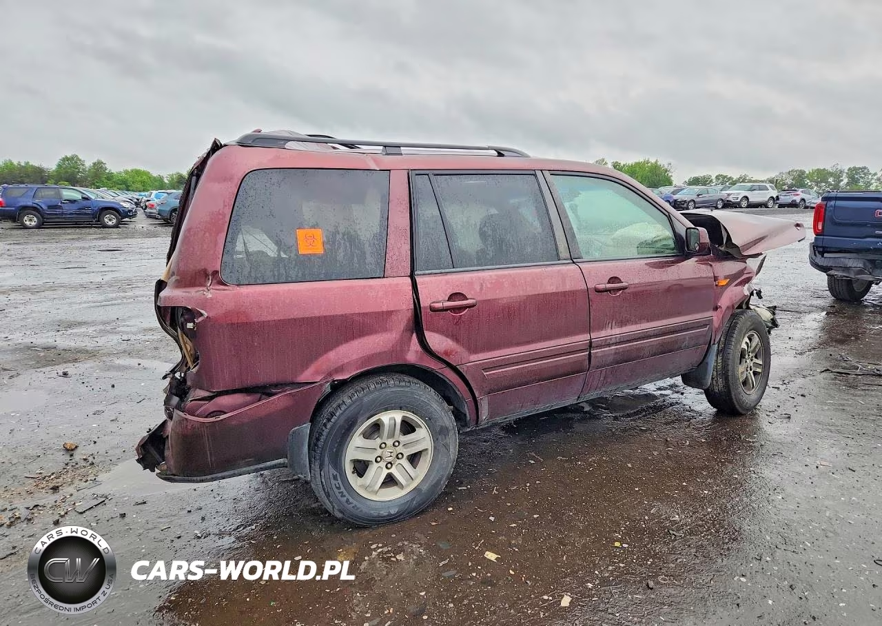 2007 Honda Pilot Exl VIN:5FNYF186X7B012412 - 3
