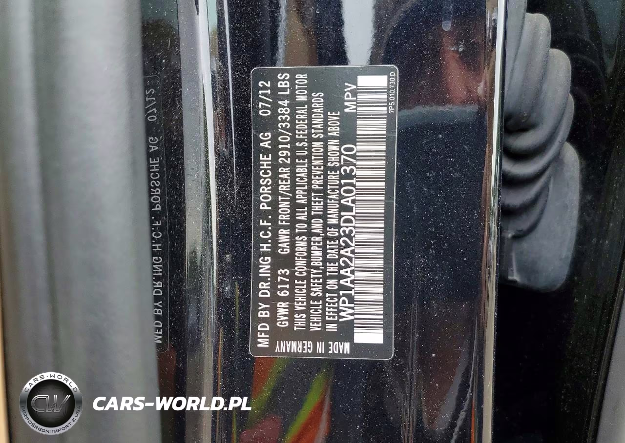 2013 Porsche Cayenne VIN:WP1AA2A23DLA01370 - 13