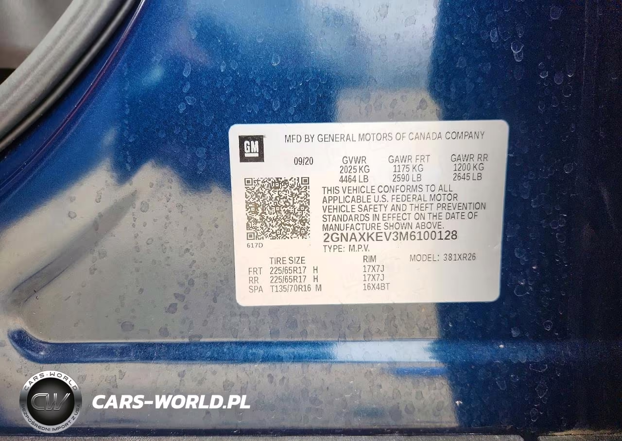 2021 Chevrolet Equinox Lt VIN:2GNAXKEV3M6100128 - 13