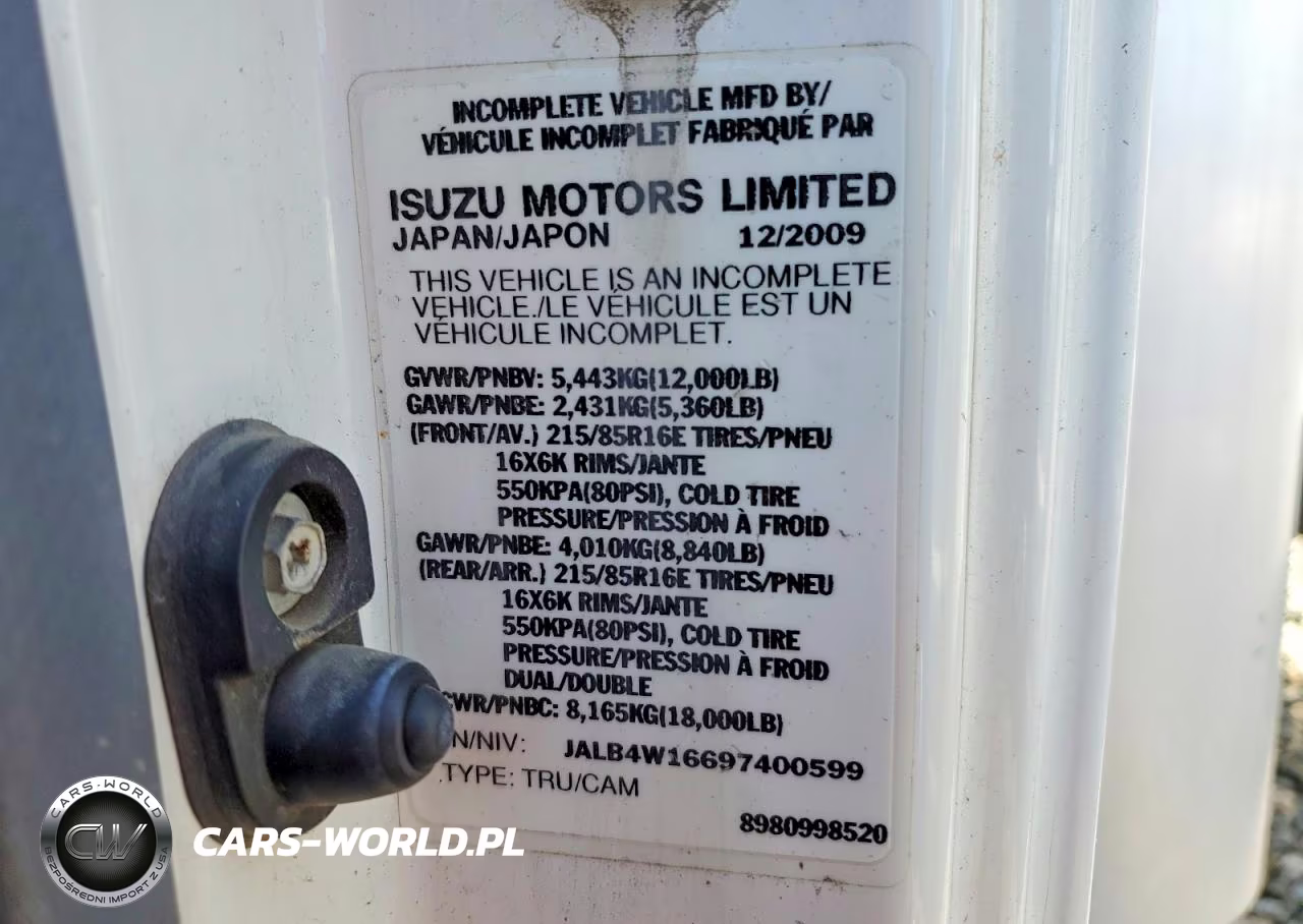 2009 Isuzu Npr VIN:JALB4W16697400599 - 13
