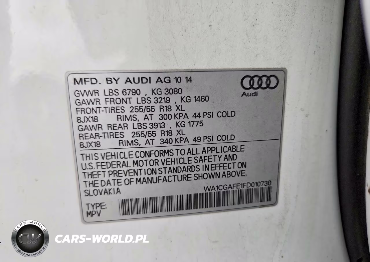 2015 Audi Q7 Premium VIN:WA1CGAFE1FD010730 - 13
