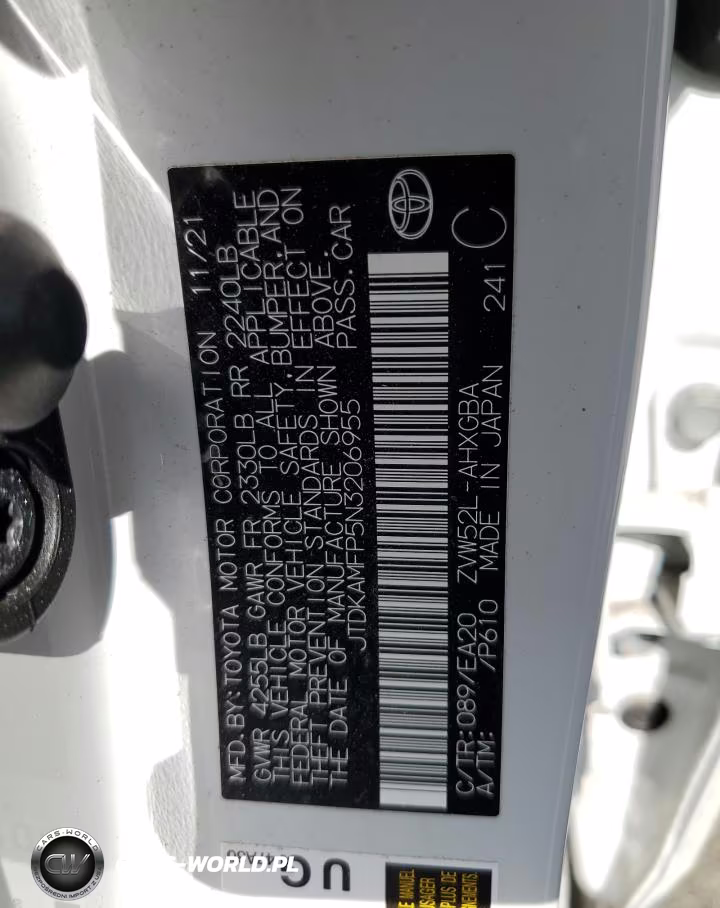 2022 Toyota Prius Prime Le VIN:JTDKAMFP5N3206955 - 12