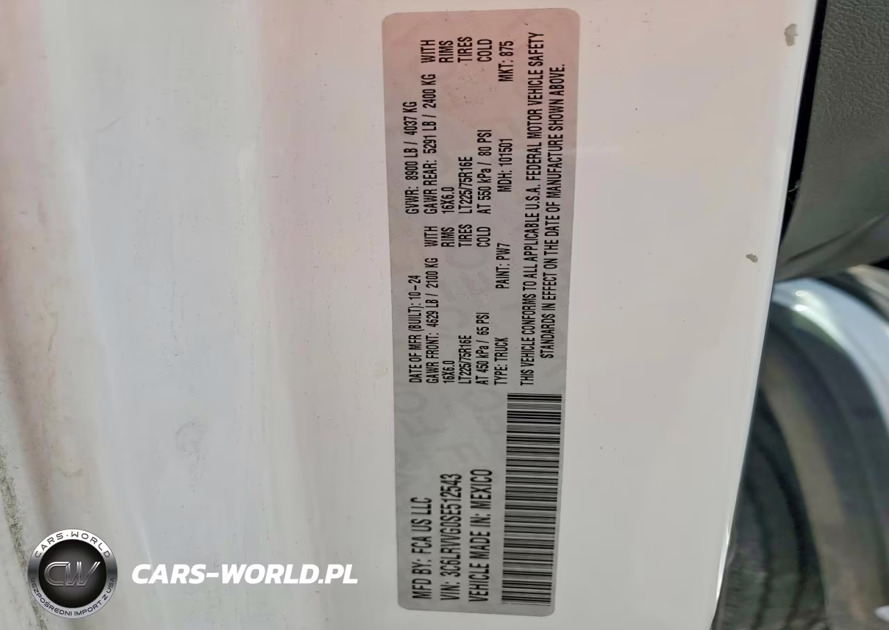 2025 Ram Promaster 2500 2500 Standard VIN:3C6LRVVG0SE512543 - 14