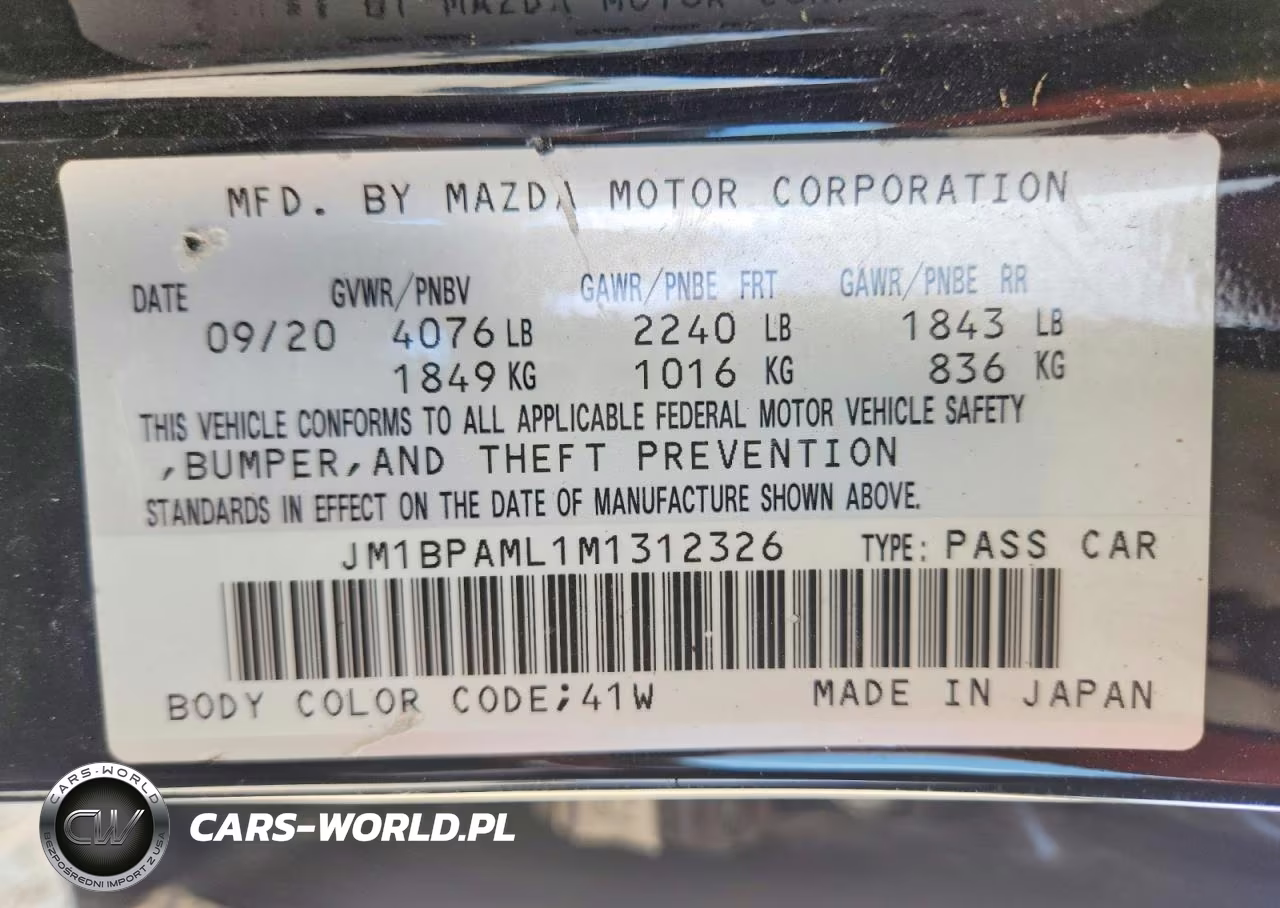 2021 Mazda 3 Premium VIN:JM1BPAML1M1312326 - 12