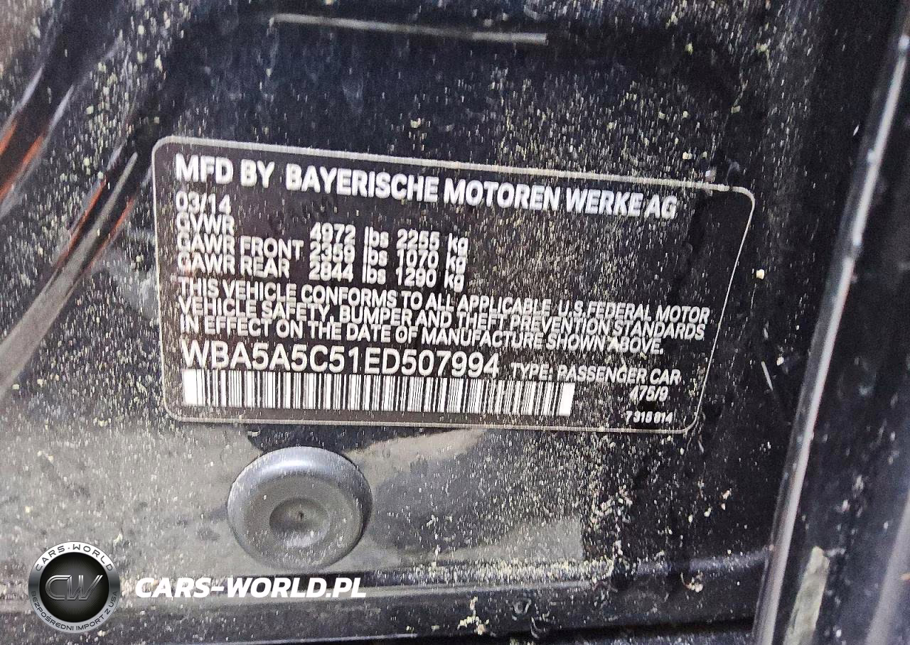 2014 BMW 528 I VIN:WBA5A5C51ED507994 - 12