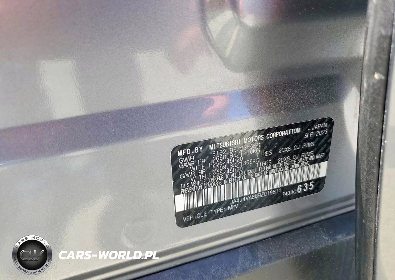 2024 Mitsubishi Outlander Se VIN:JA4J4VA88RZ018811 - 14