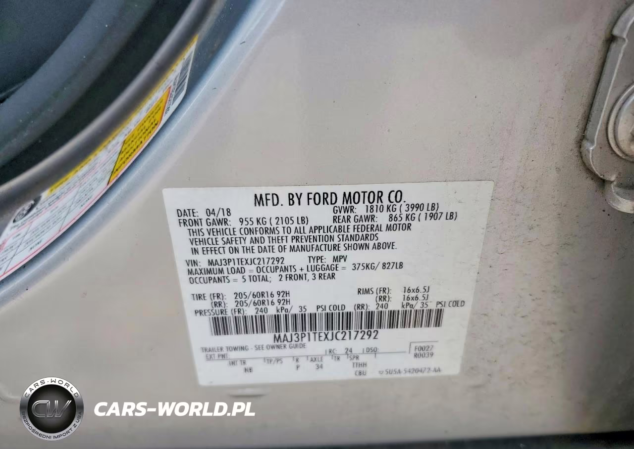 2018 Ford Ecosport Se VIN:MAJ3P1TEXJC217292 - 14