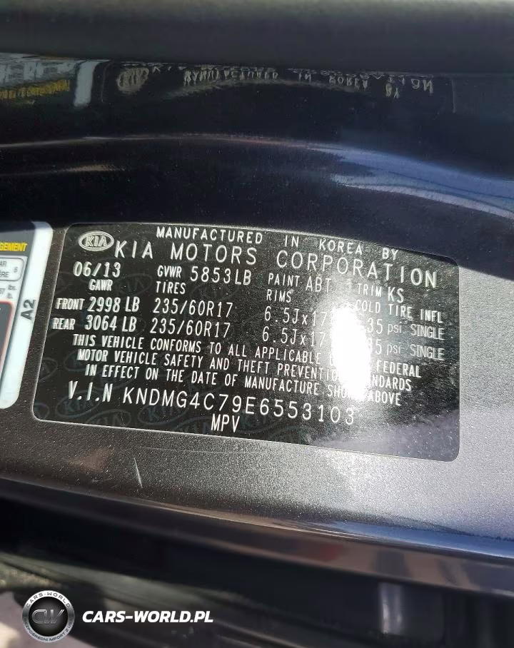 2014 Kia Sedona Lx VIN:KNDMG4C79E6553103 - 13