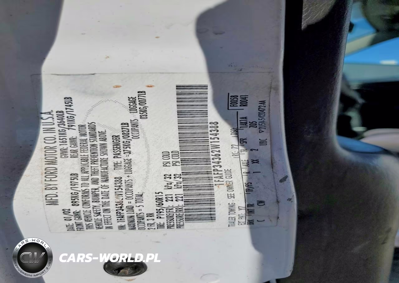 2002 Ford Focus VIN:1FAFP34362W154388 - 12