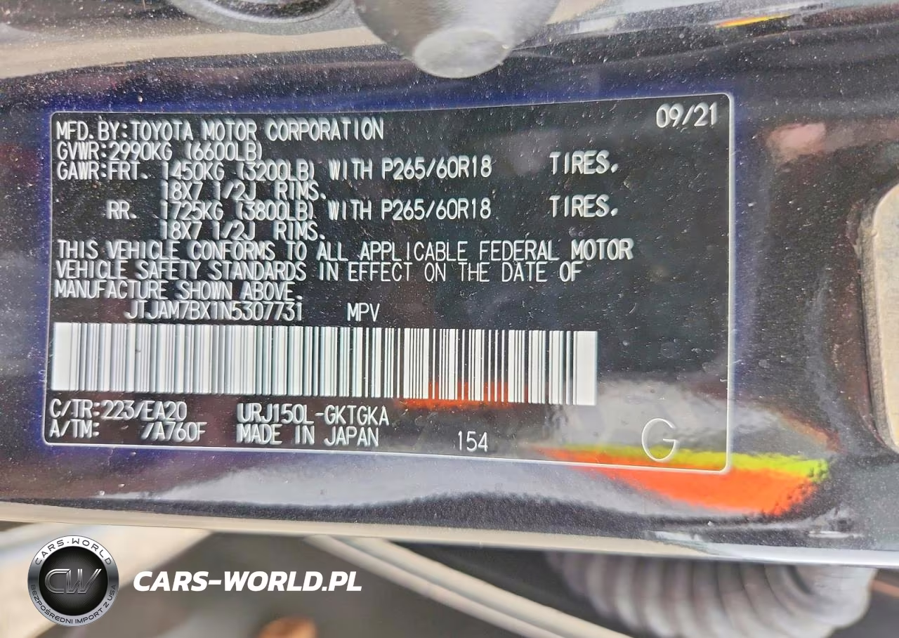 2022 Lexus Gx 460 VIN:JTJAM7BX1N5307731 - 14