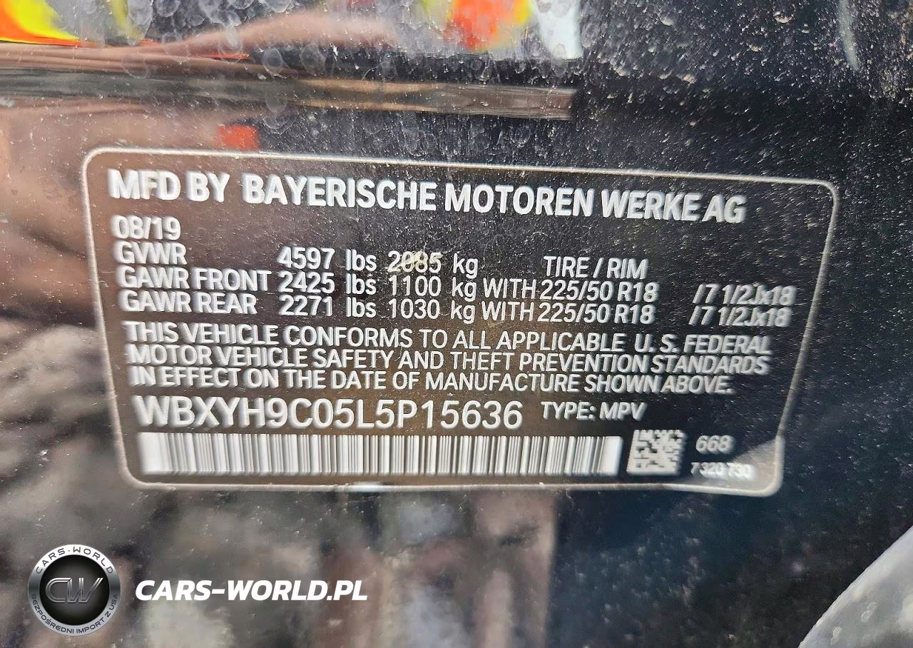 2020 BMW X2 Sdrive28I VIN:WBXYH9C05L5P15636 - 13