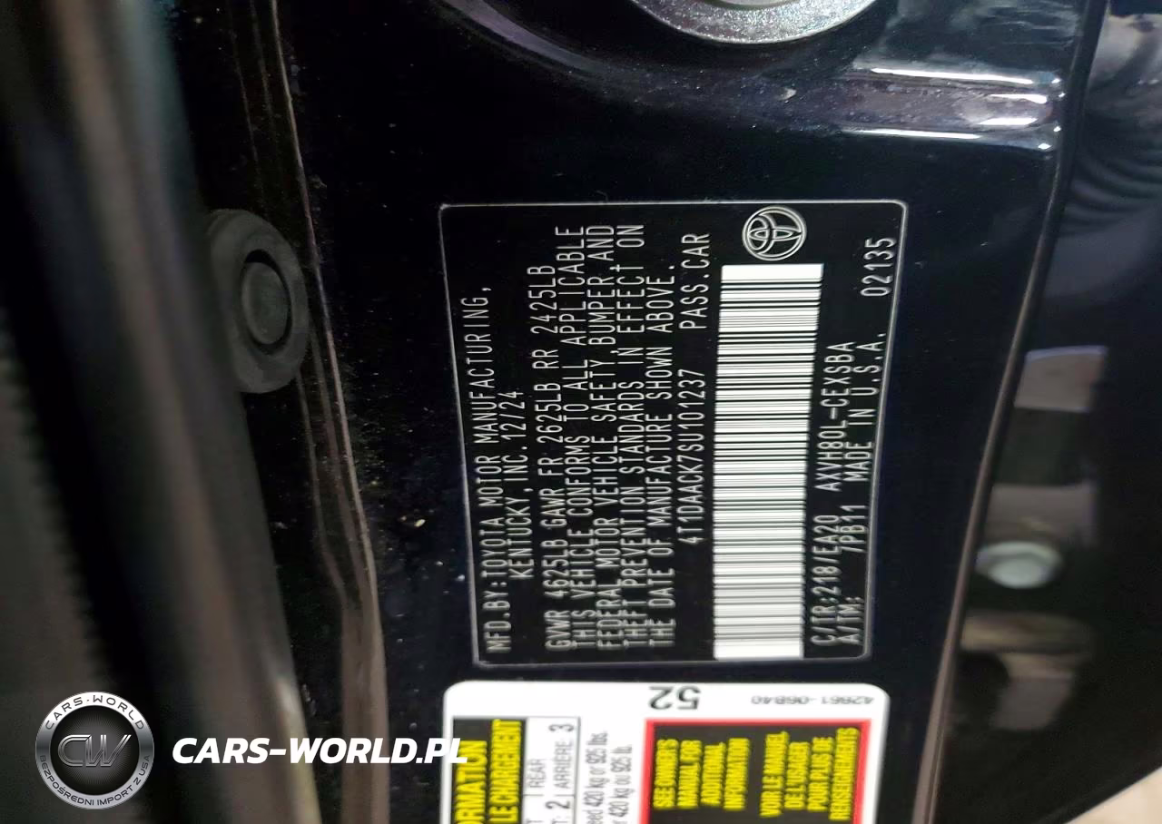 2025 Toyota Camry Se VIN:4T1DAACK7SU101237 - 12