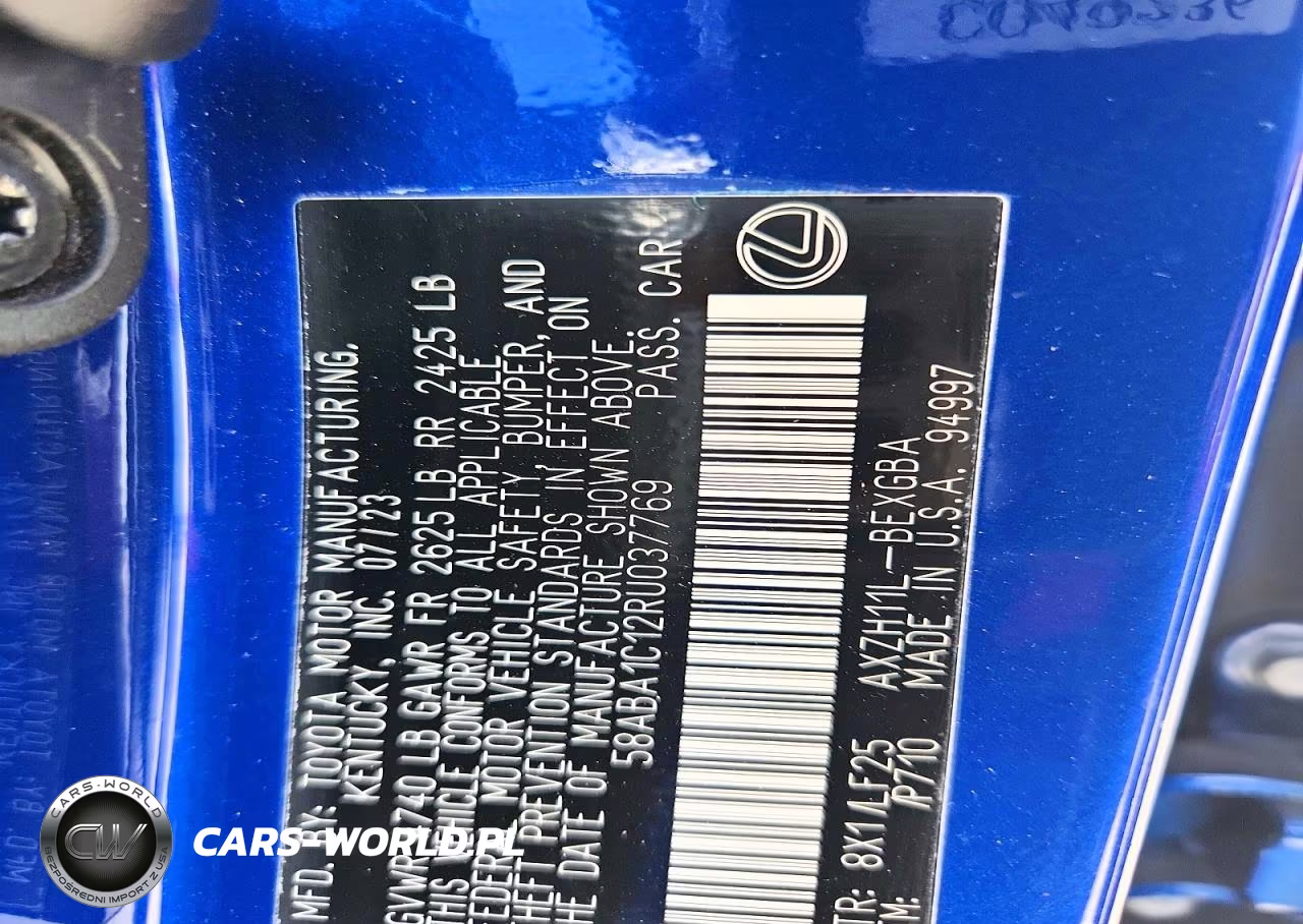 2024 Lexus Es 300H F Sport Handling VIN:58ABA1C12RU037769 - 13