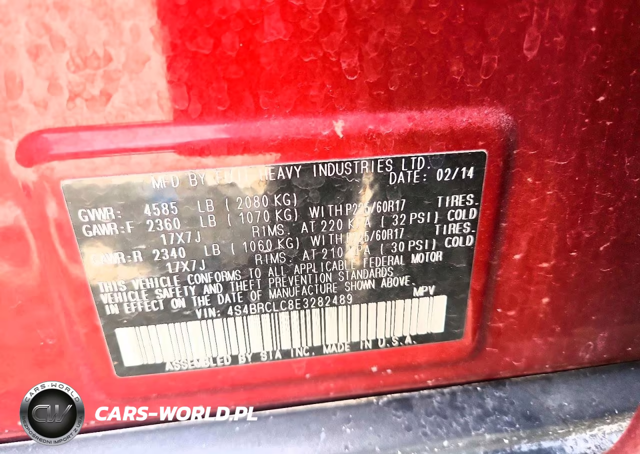 2014 Subaru Outback 2.5I Limited VIN:4S4BRCLC8E3282489 - 13