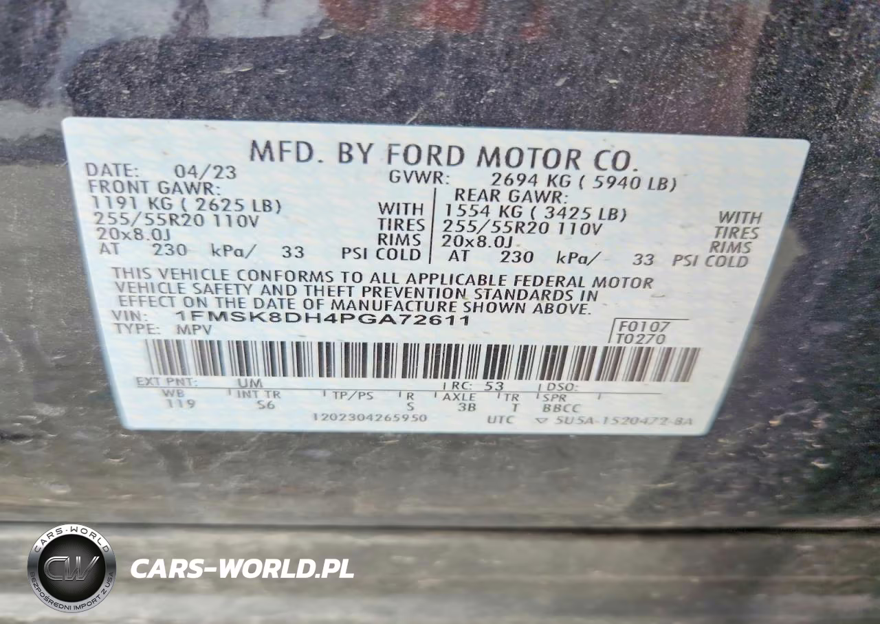 2023 Ford Explorer Xlt VIN:1FMSK8DH4PGA72611 - 13