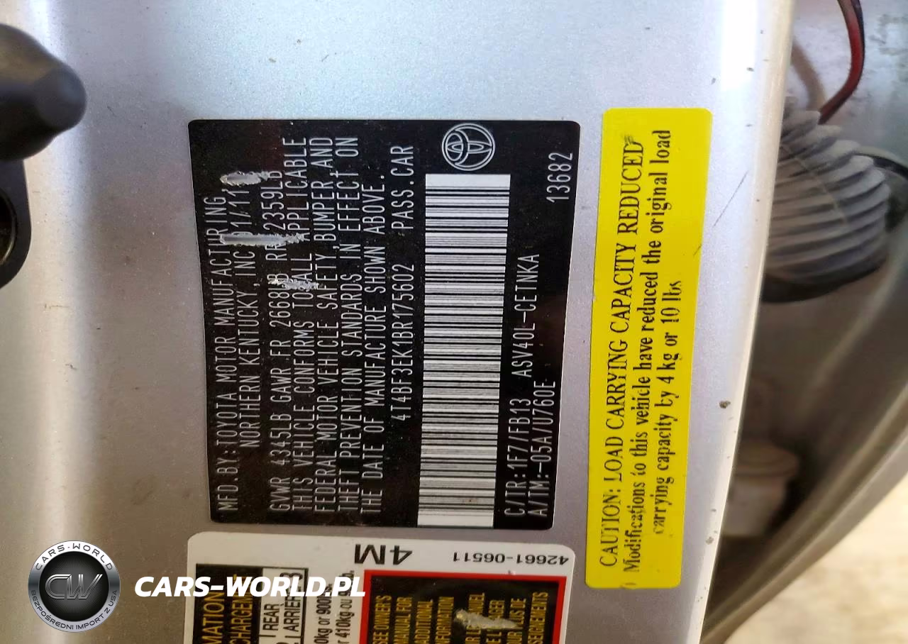 2011 Toyota Camry Le VIN:4T4BF3EK1BR175602 - 13