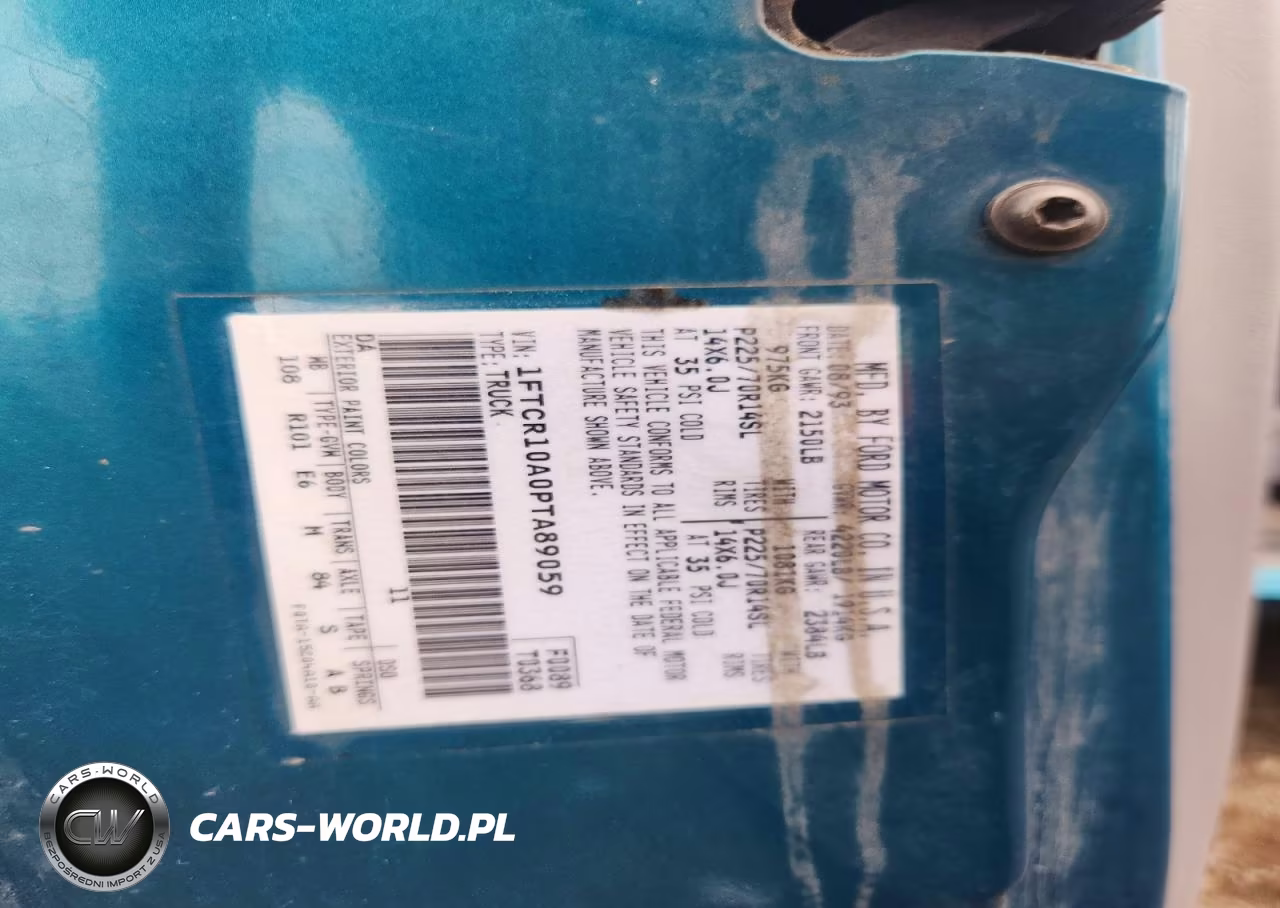 1993 Ford Ranger VIN:1FTCR10A0PTA89059 - 12