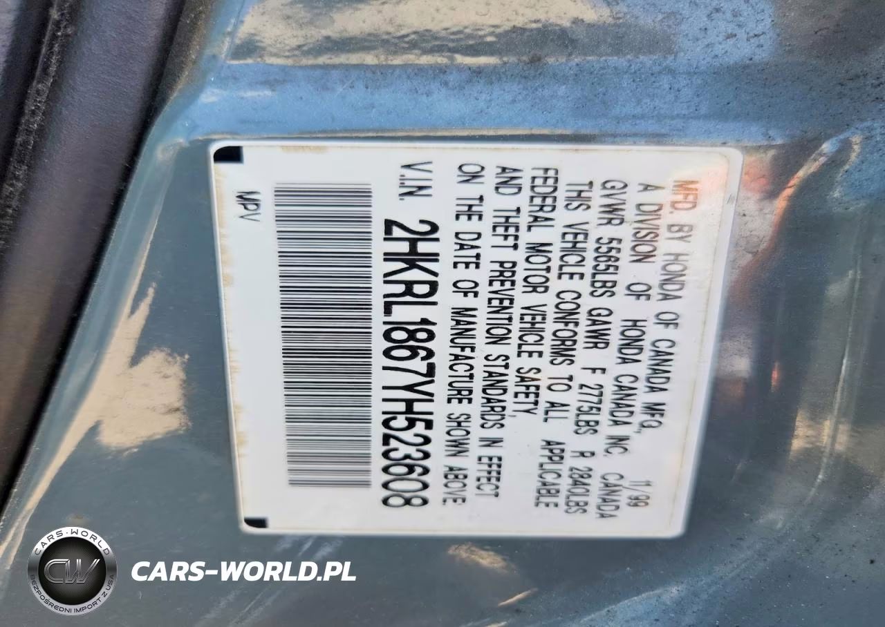 2000 Honda Odyssey Ex VIN:2HKRL1867YH523608 - 13