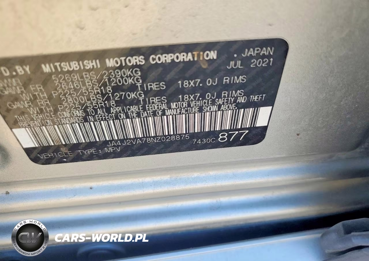 2022 Mitsubishi Outlander Sel VIN:JA4J2VA78NZ028875 - 14