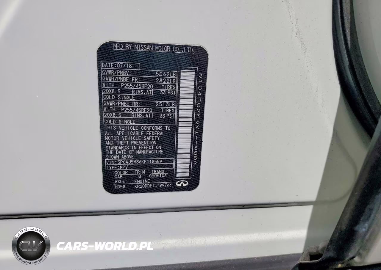 2019 Infiniti Qx50 Essential VIN:3PCAJ5M36KF118559 - 13