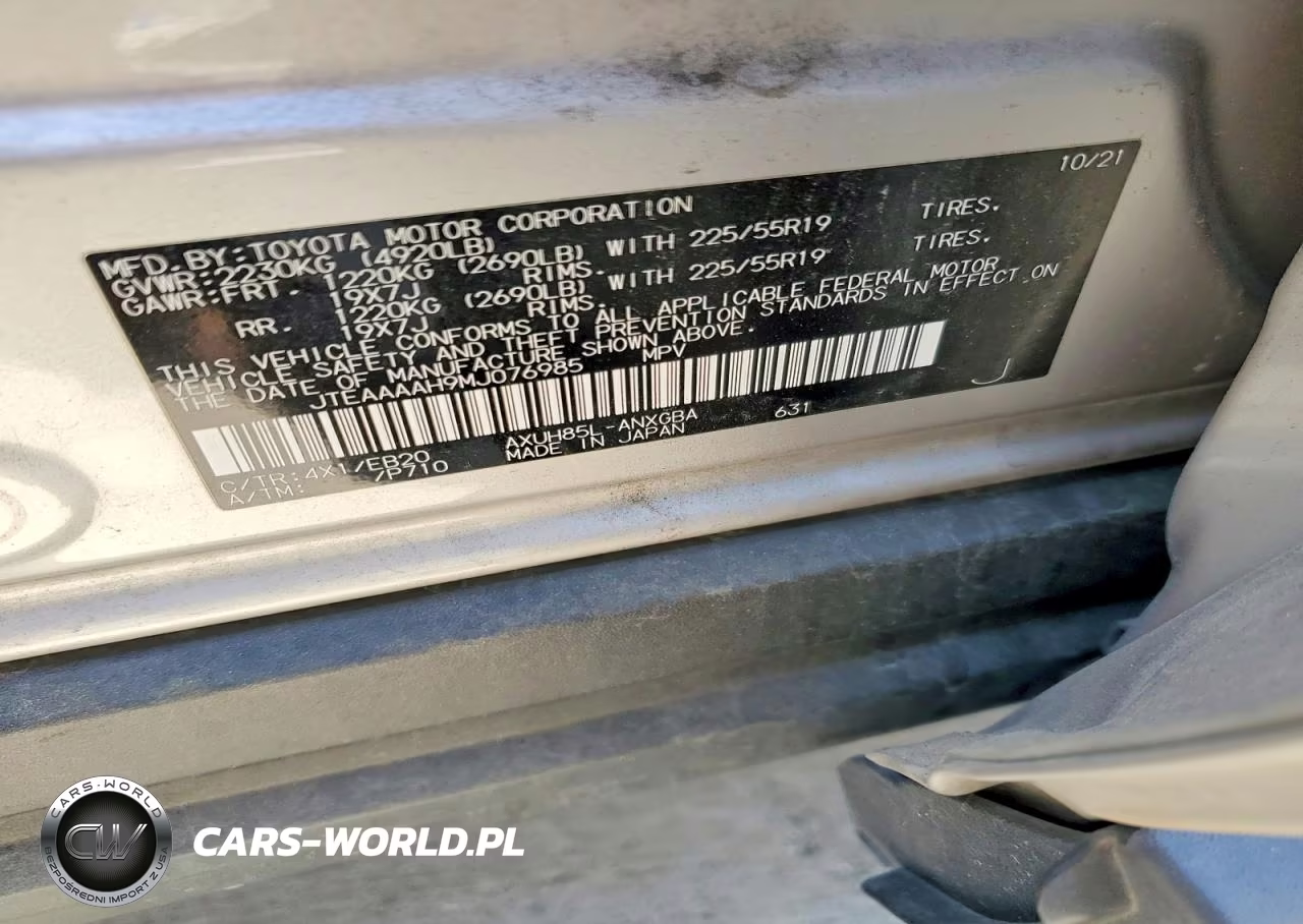 2021 Toyota Venza Xle VIN:JTEAAAAH9MJ076985 - 13