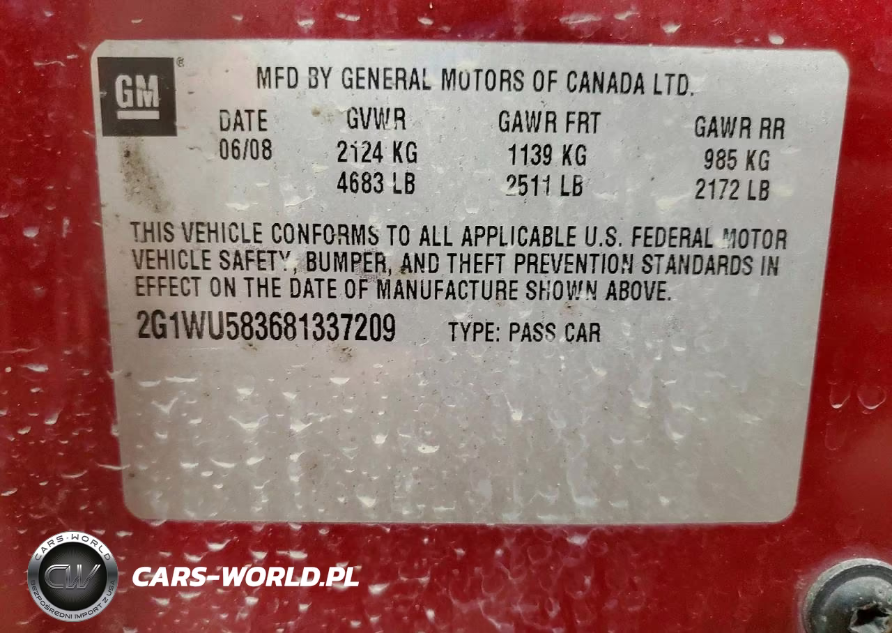 2008 Chevrolet Impala Ltz VIN:2G1WU583681337209 - 12