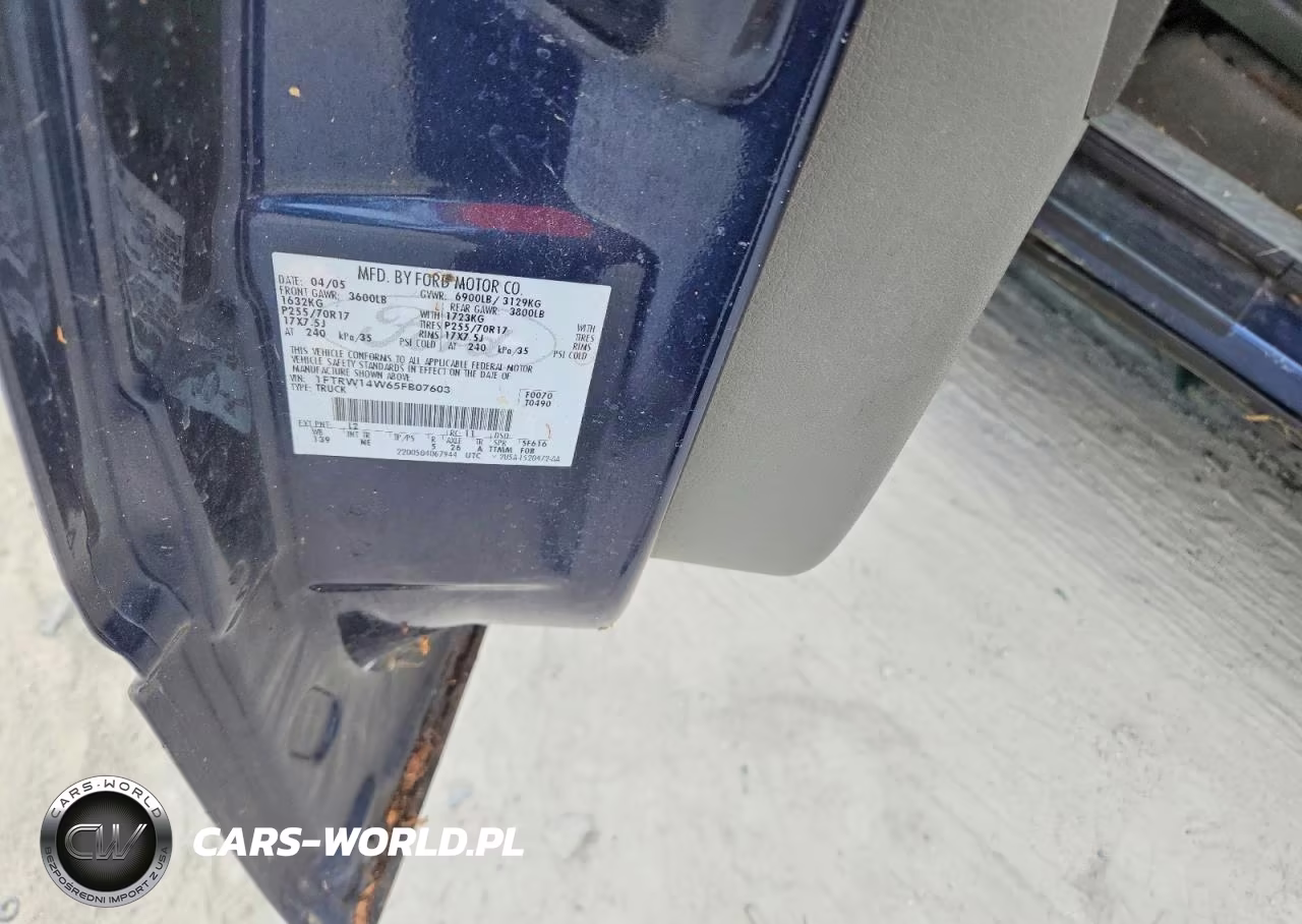 2005 Ford F150 Supercrew VIN:1FTRW14W65FB07603 - 12