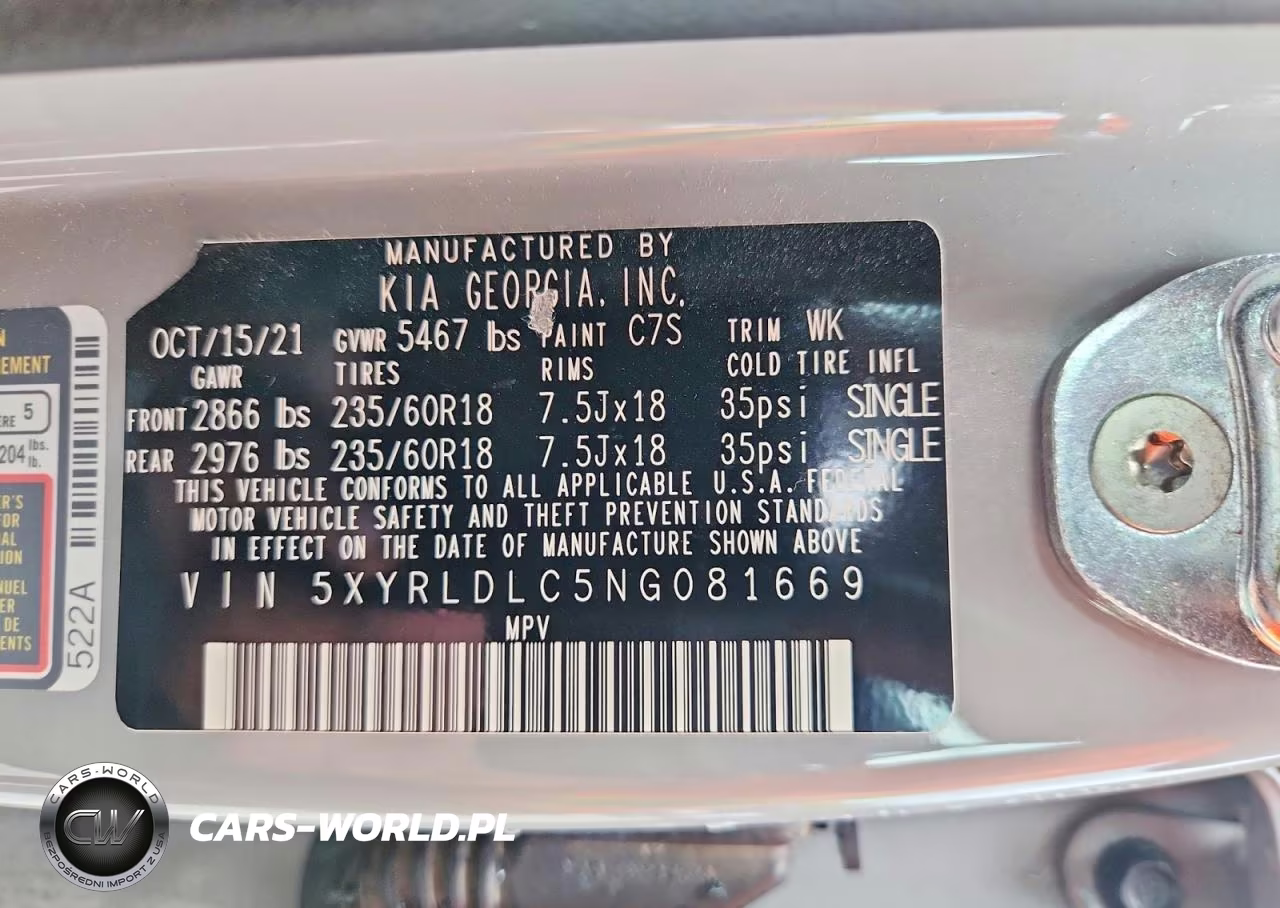 2022 Kia Sorento S VIN:5XYRLDLC5NG081669 - 13