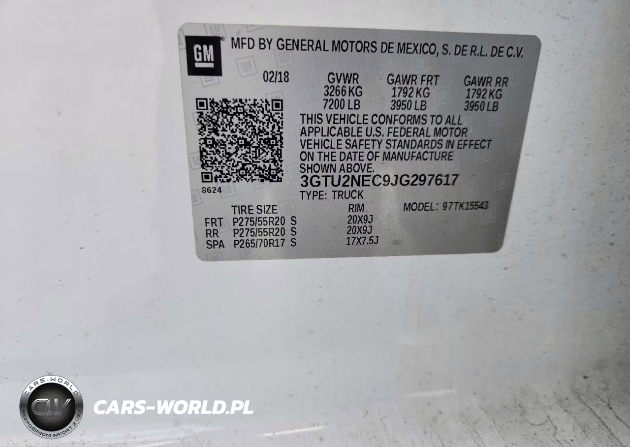 2018 GMC Sierra K1500 Slt VIN:3GTU2NEC9JG297617 - 13