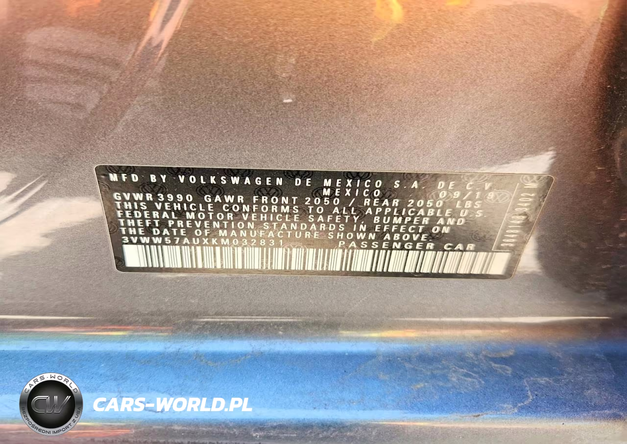 2019 Volkswagen Golf S VIN:3VWW57AUXKM032831 - 13
