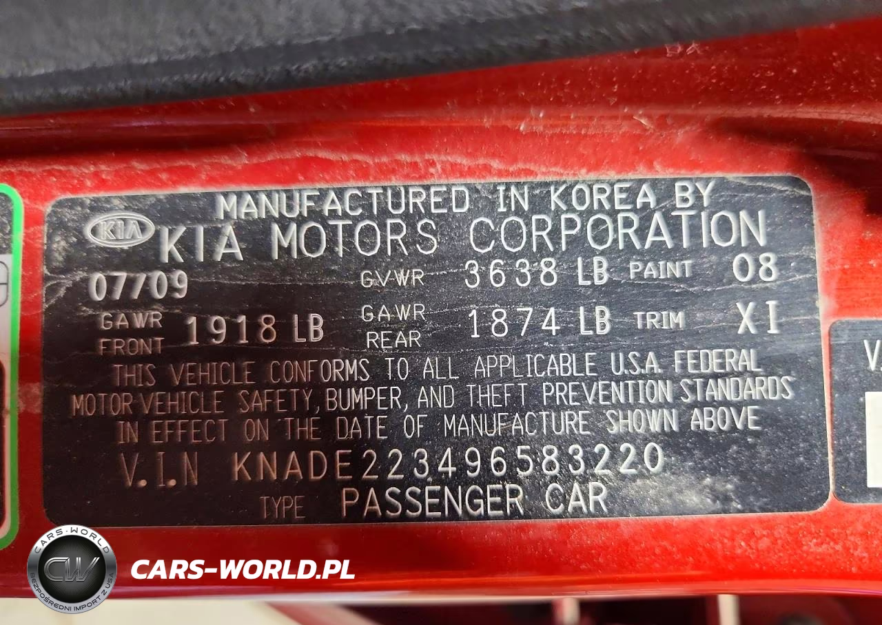 2009 Kia Rio Base VIN:KNADE223496583220 - 12