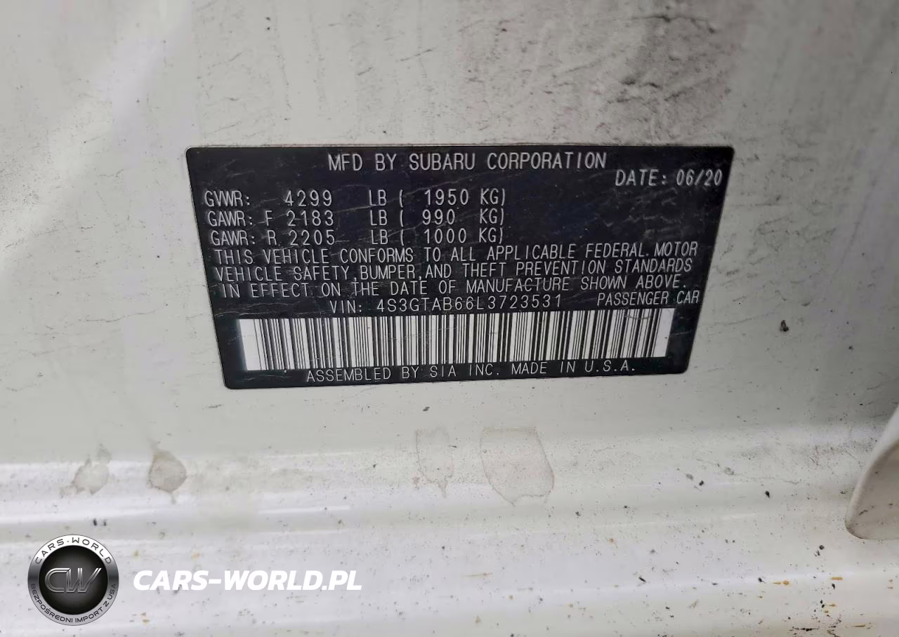 2020 Subaru Impreza VIN:4S3GTAB66L3723531 - 13