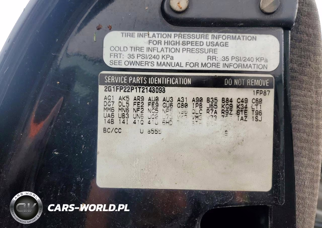 1996 Chevrolet Camaro Z28 VIN:2G1FP22P1T2143093 - 12