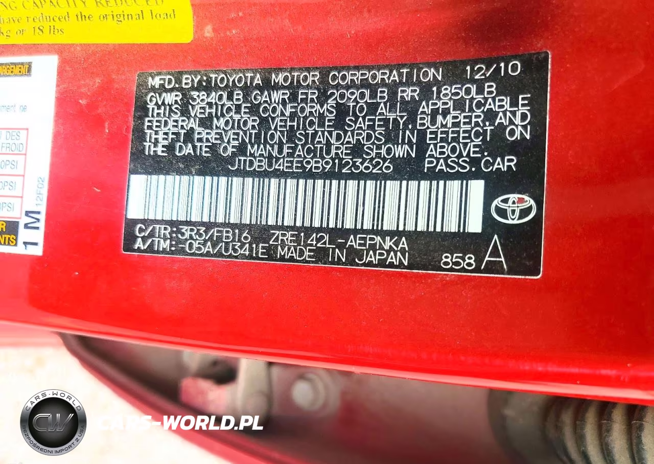 2011 Toyota Corolla Le VIN:JTDBU4EE9B9123626 - 12