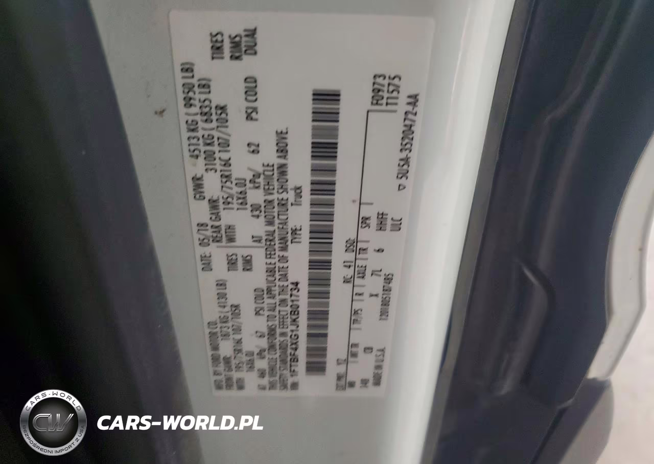 2018 Ford Transit Delivery Van VIN:1FTBF4XG1JKB01734 - 13