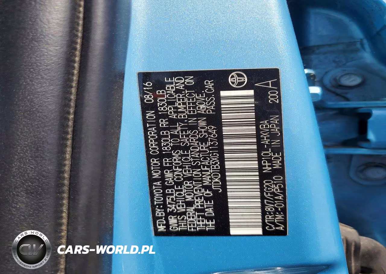 2016 Toyota Prius C Two VIN:JTDKDTB3XG1137649 - 13