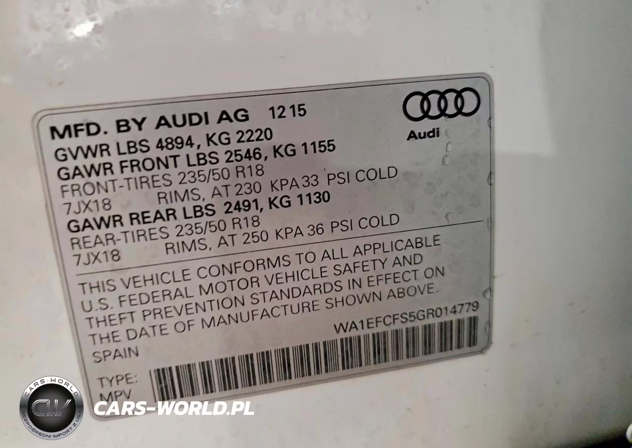 2016 Audi Q3 Premium Plus VIN:WA1EFCFS5GR014779 - 14