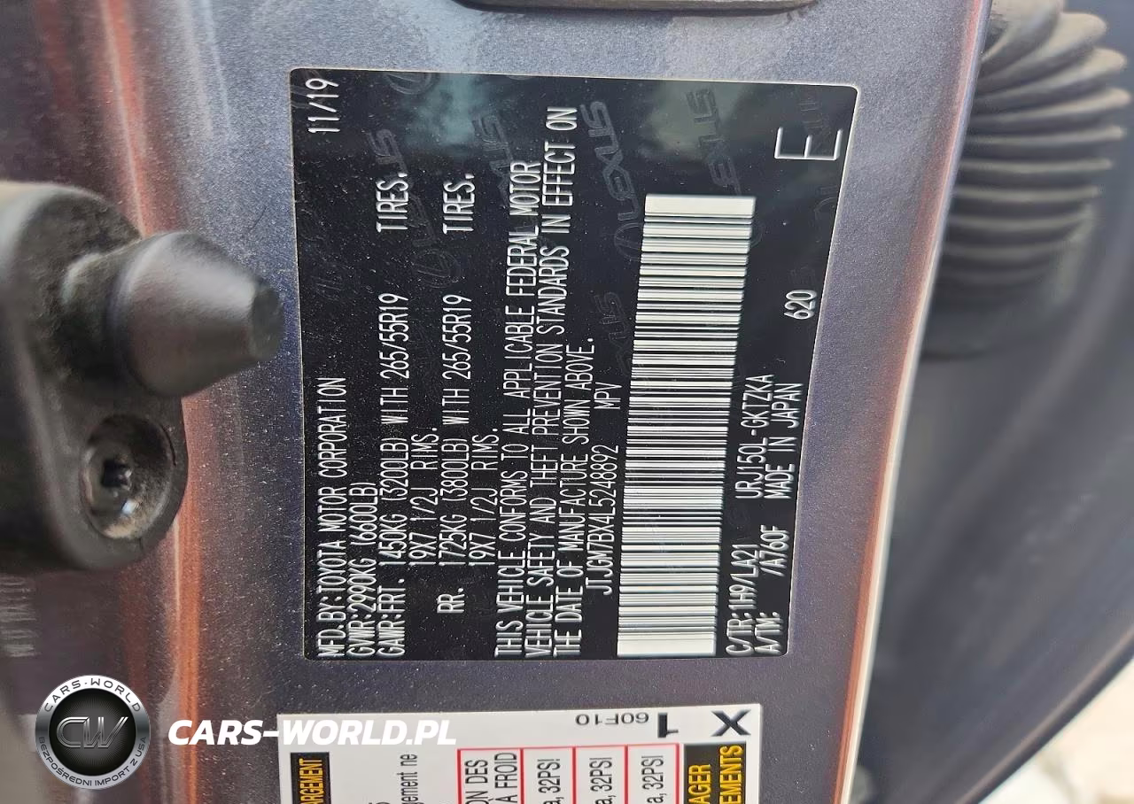 2020 Lexus Gx 460 Luxury VIN:JTJGM7BX4L5248892 - 14