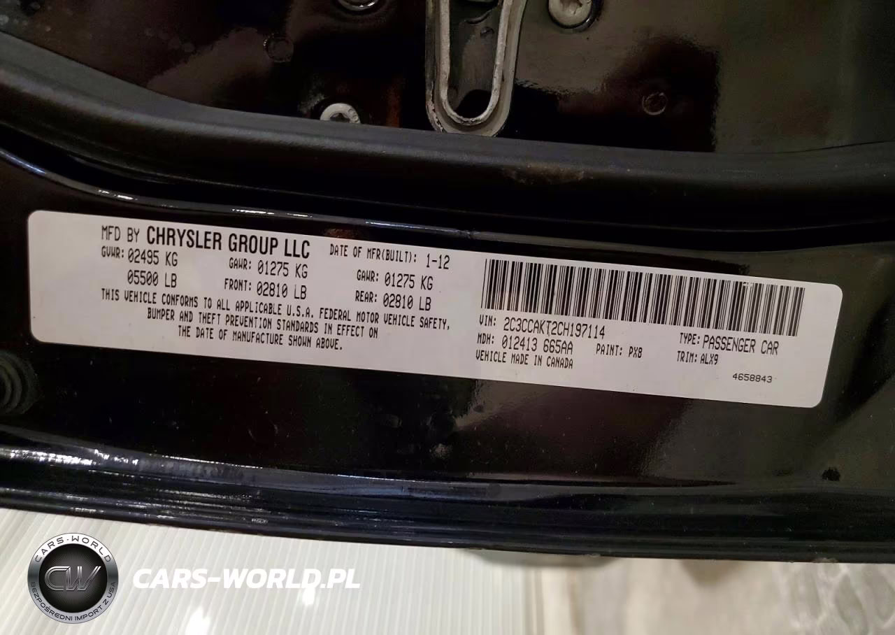 2012 Chrysler 300C VIN:2C3CCAKT2CH197114 - 12