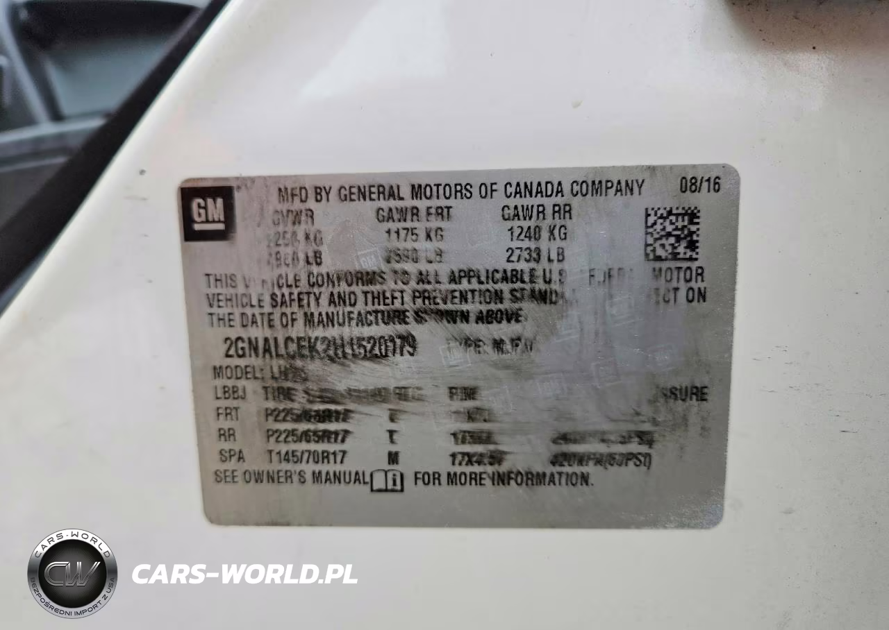 2017 Chevrolet Equinox VIN:2GNALCEK2H1520179 - 13