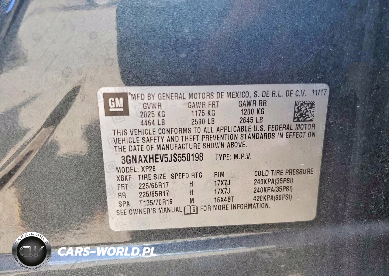 2018 Chevrolet Equinox Ls VIN:3GNAXHEV5JS550198 - 13