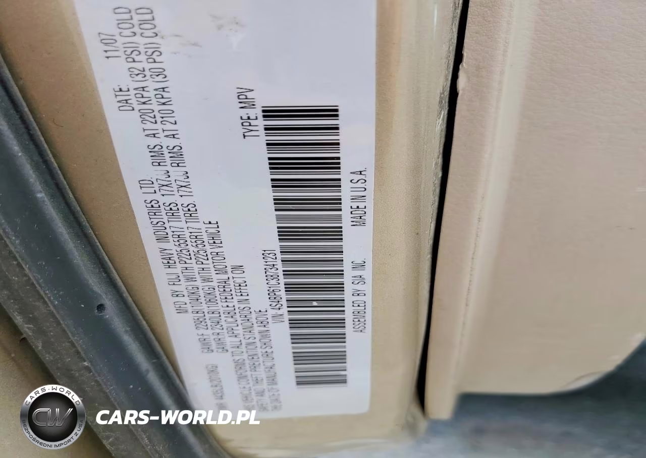 2008 Subaru Outback 2.5I VIN:4S4BP61C387341231 - 13