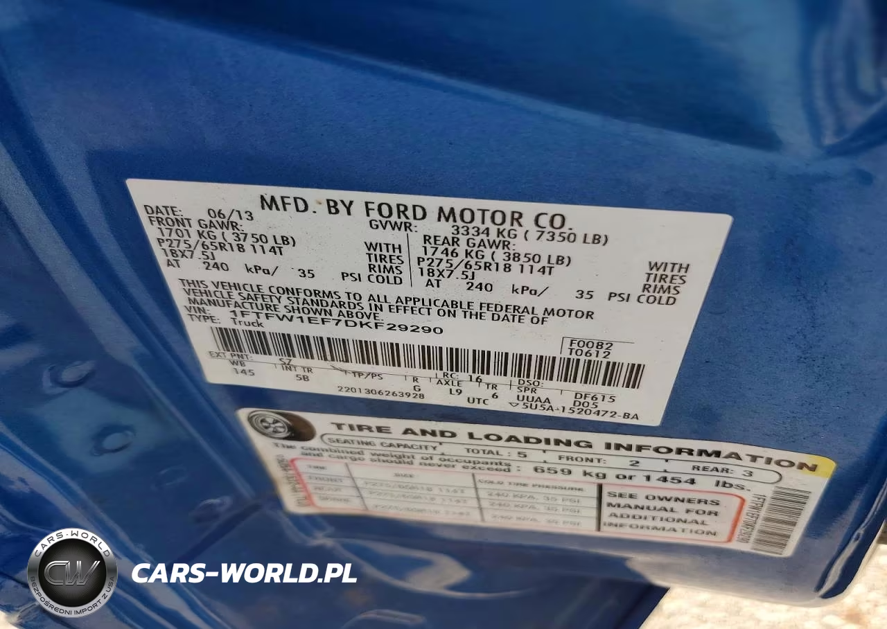 2013 Ford F150 Supercrew VIN:1FTFW1EF7DKF29290 - 12