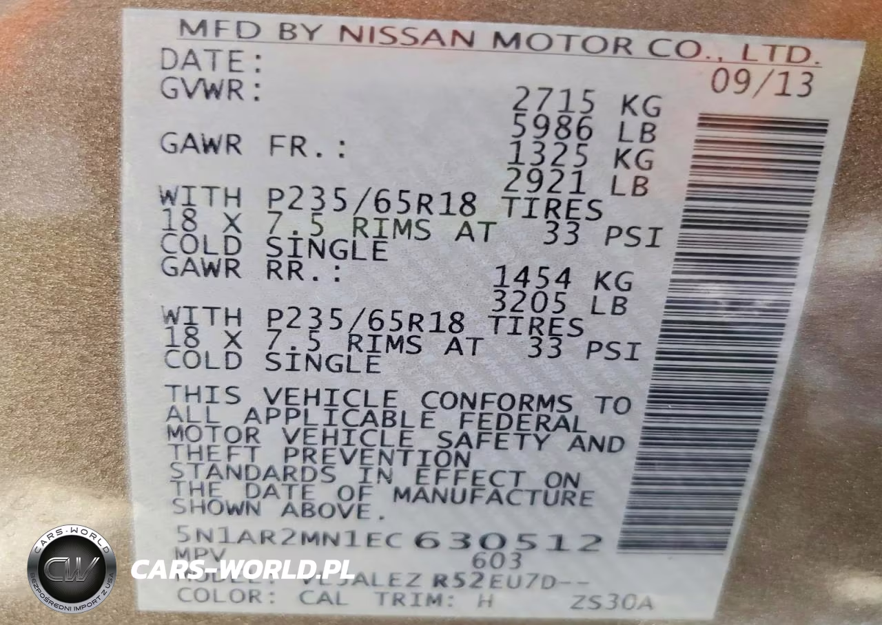 2014 Nissan Pathfinder Sv VIN:5N1AR2MN1EC630512 - 14