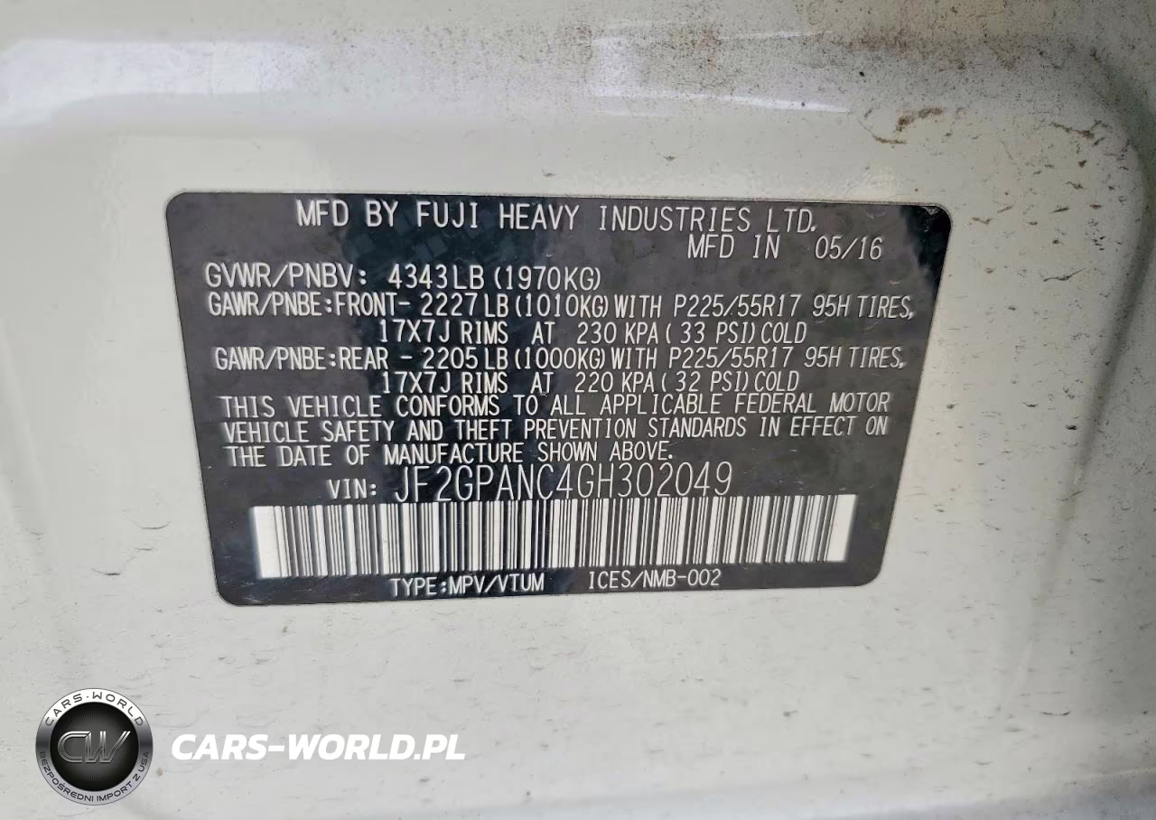 2016 Subaru Crosstrek Limited VIN:JF2GPANC4GH302049 - 14